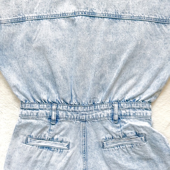 BLANKNYC Head Backstage Acid Wash Denim Romper Jumpsuit - Picture 12 of 14